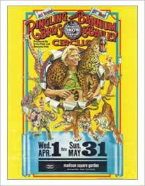 poster for Ringling Bros. Circus